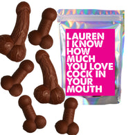 Bag Of Choc Dicks - Personalised Love Cock